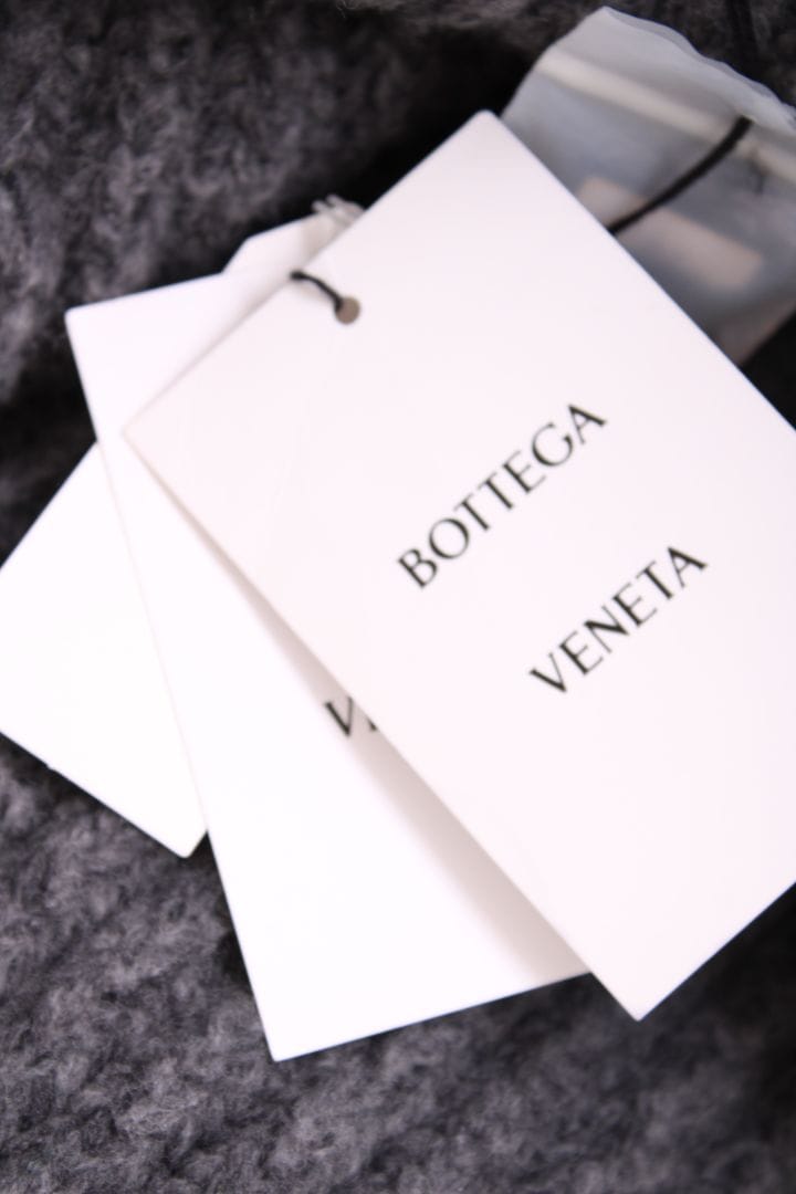 Bottega Venetta Bottega Venetta Long Knitted Coat Grey