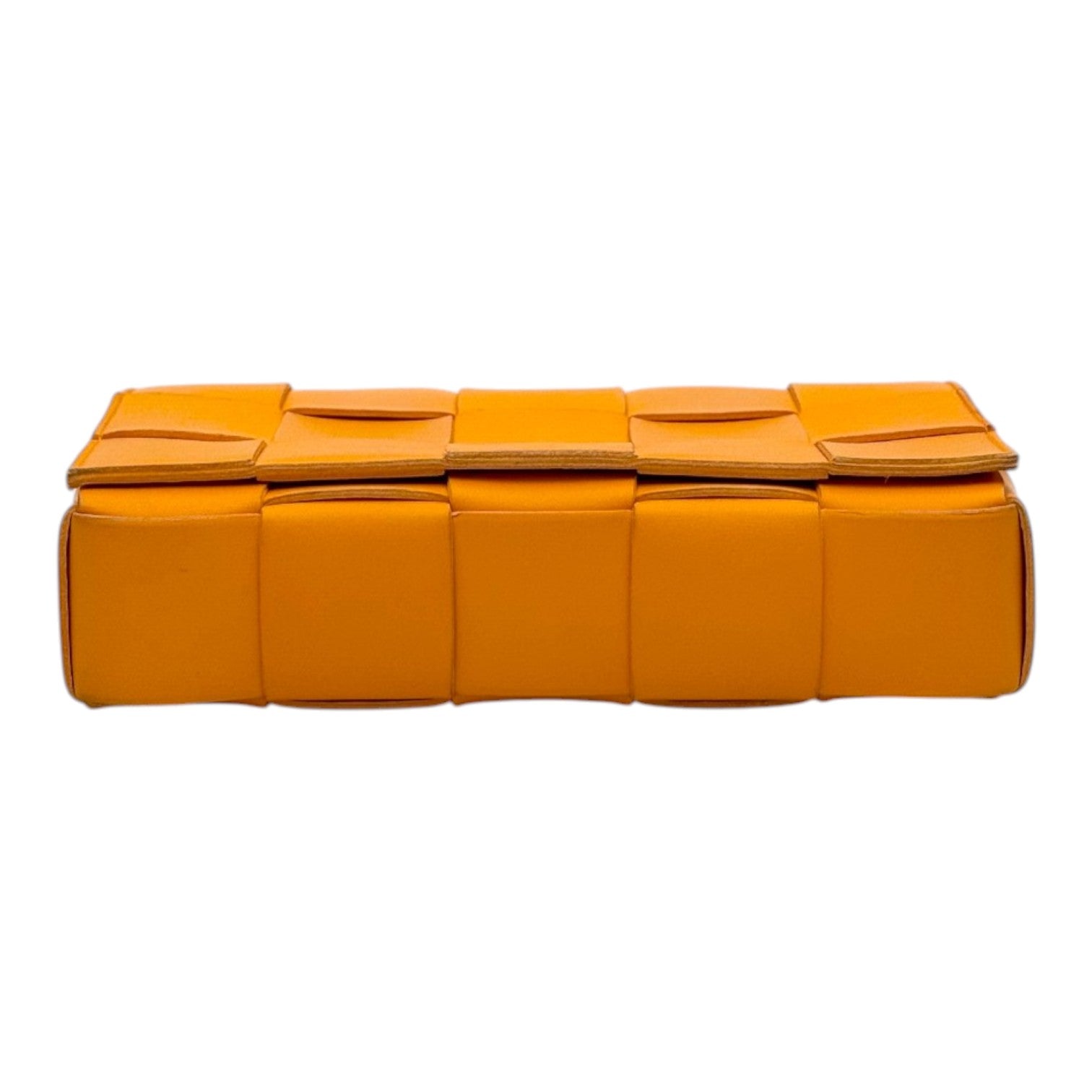 Bottega Venetta Bottega Veneta Orange Intrecciato Cassette Bag