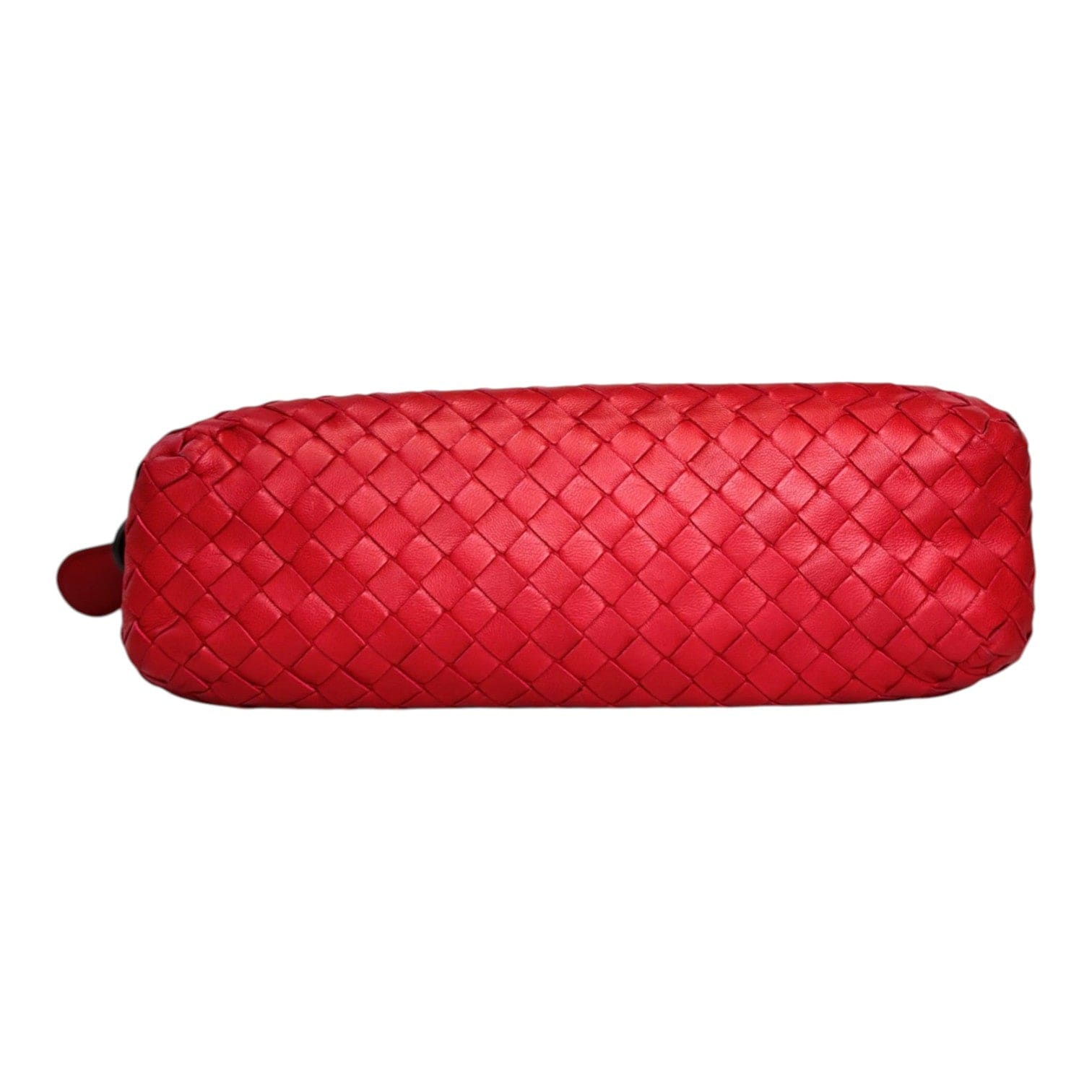 Bottega Venetta Bottega Veneta Red Intrecciato Nodini Strap Bag