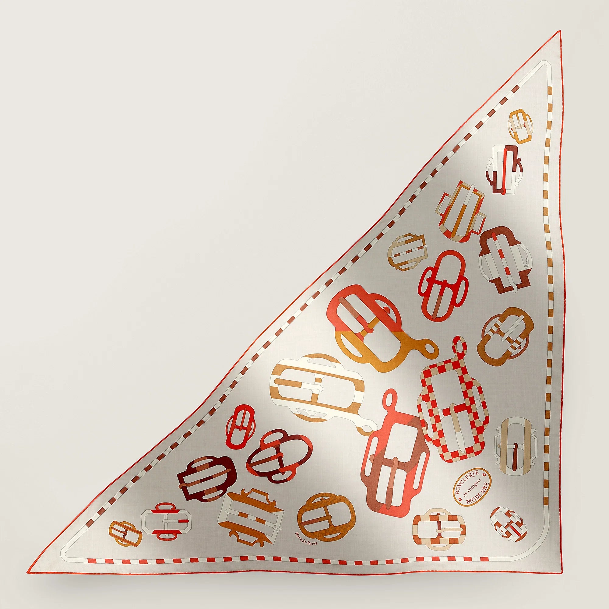 7. Hermes 140cm Cashmere/ Silk Large Triangle Scarf - in Box