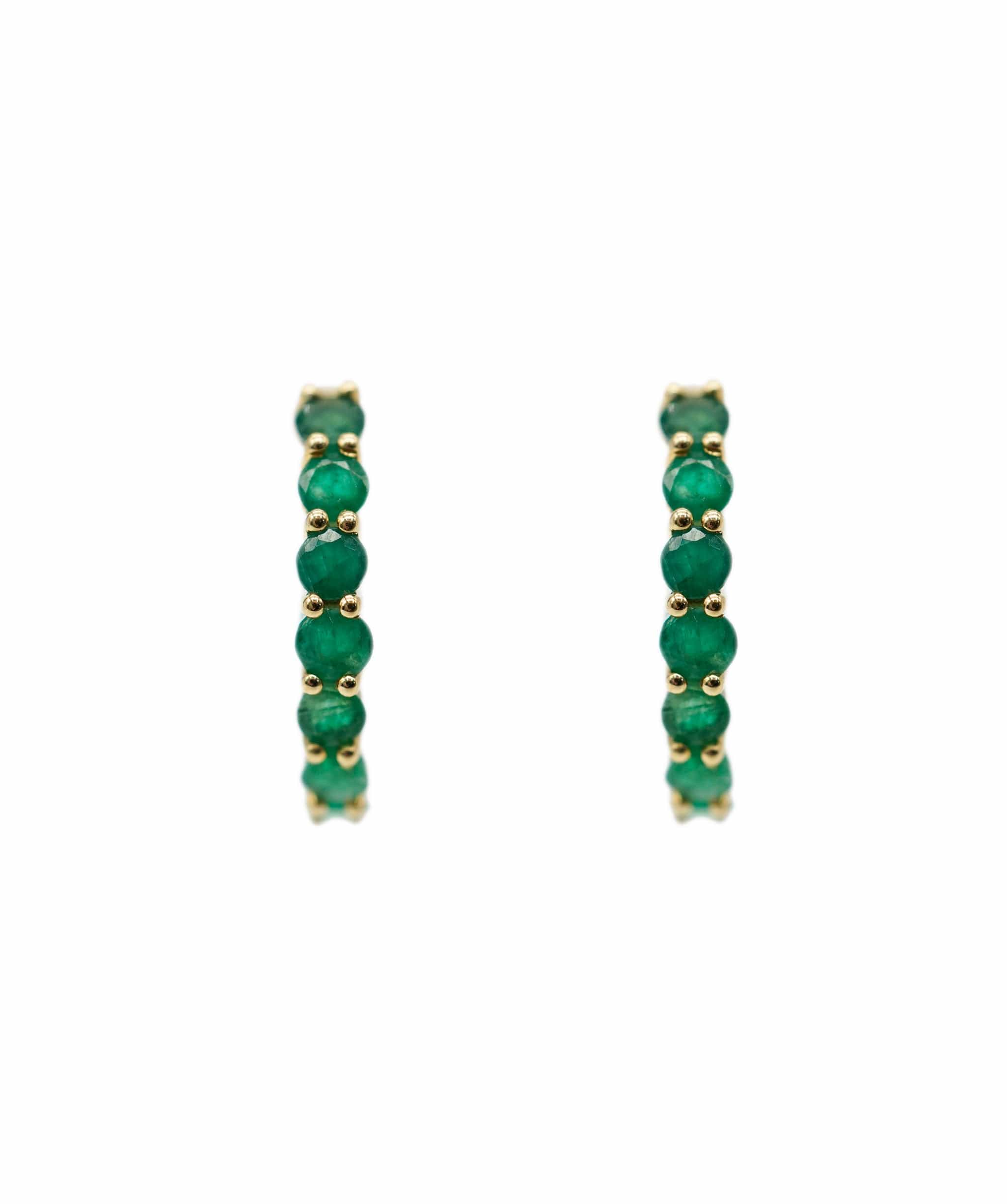 Brand Name Emerald Earring  Hoop YG DXBV0011