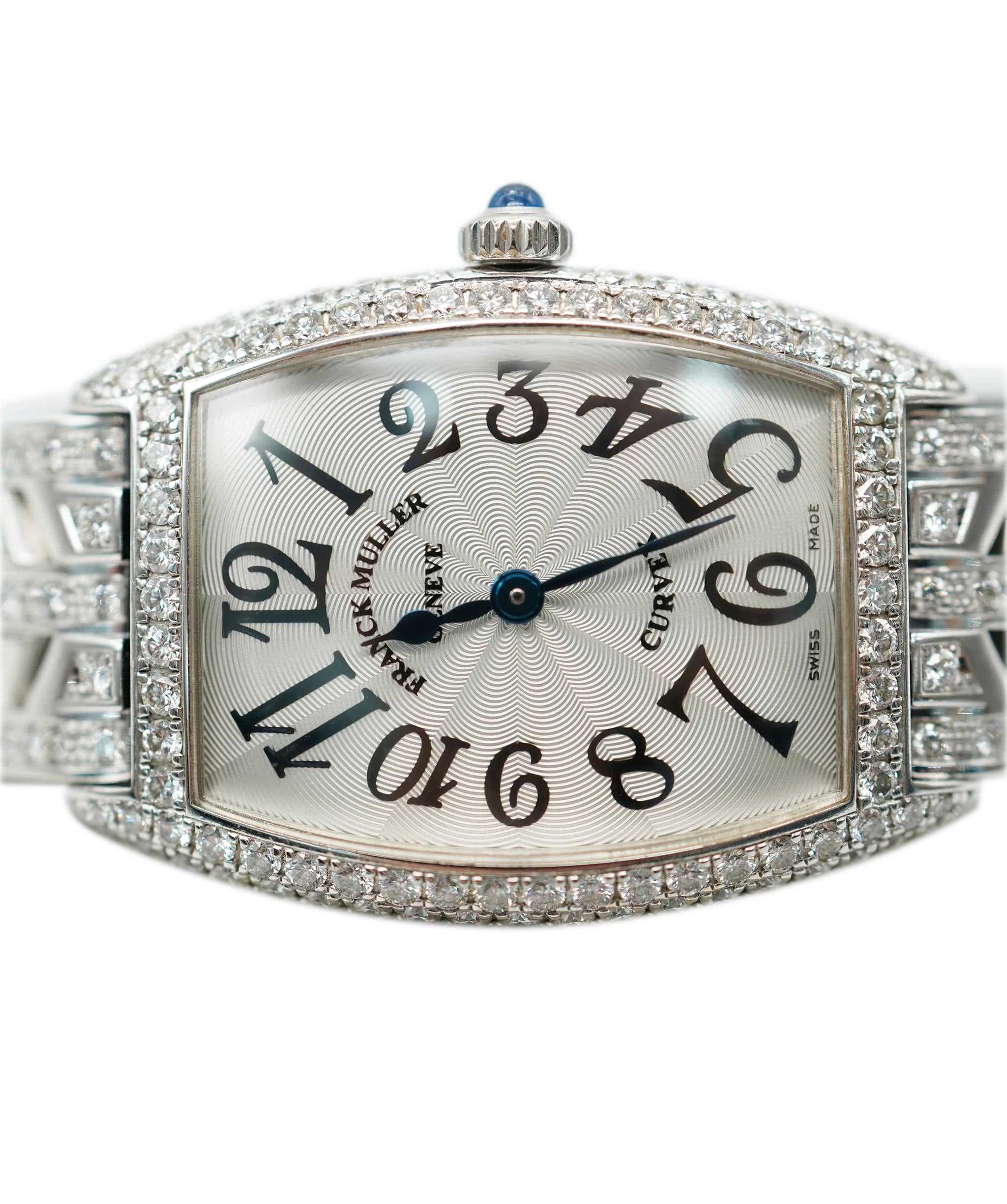 Brand Name Franck muller cintree curvex diamond watch  - AJC0698