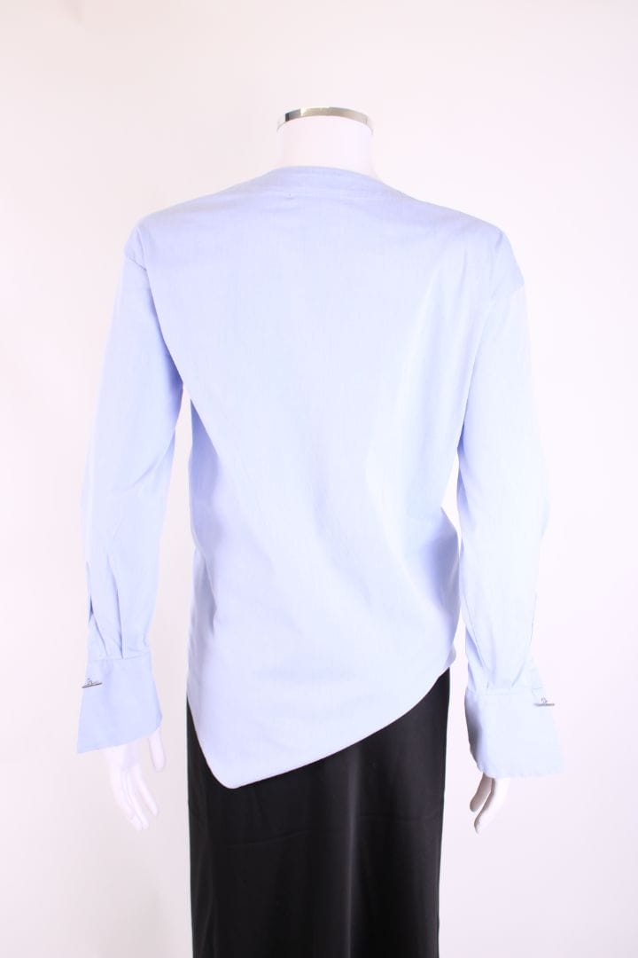 Brunello Cucinelli Brunello Cucinelli L/S Tie Front Shirt Light Blue S