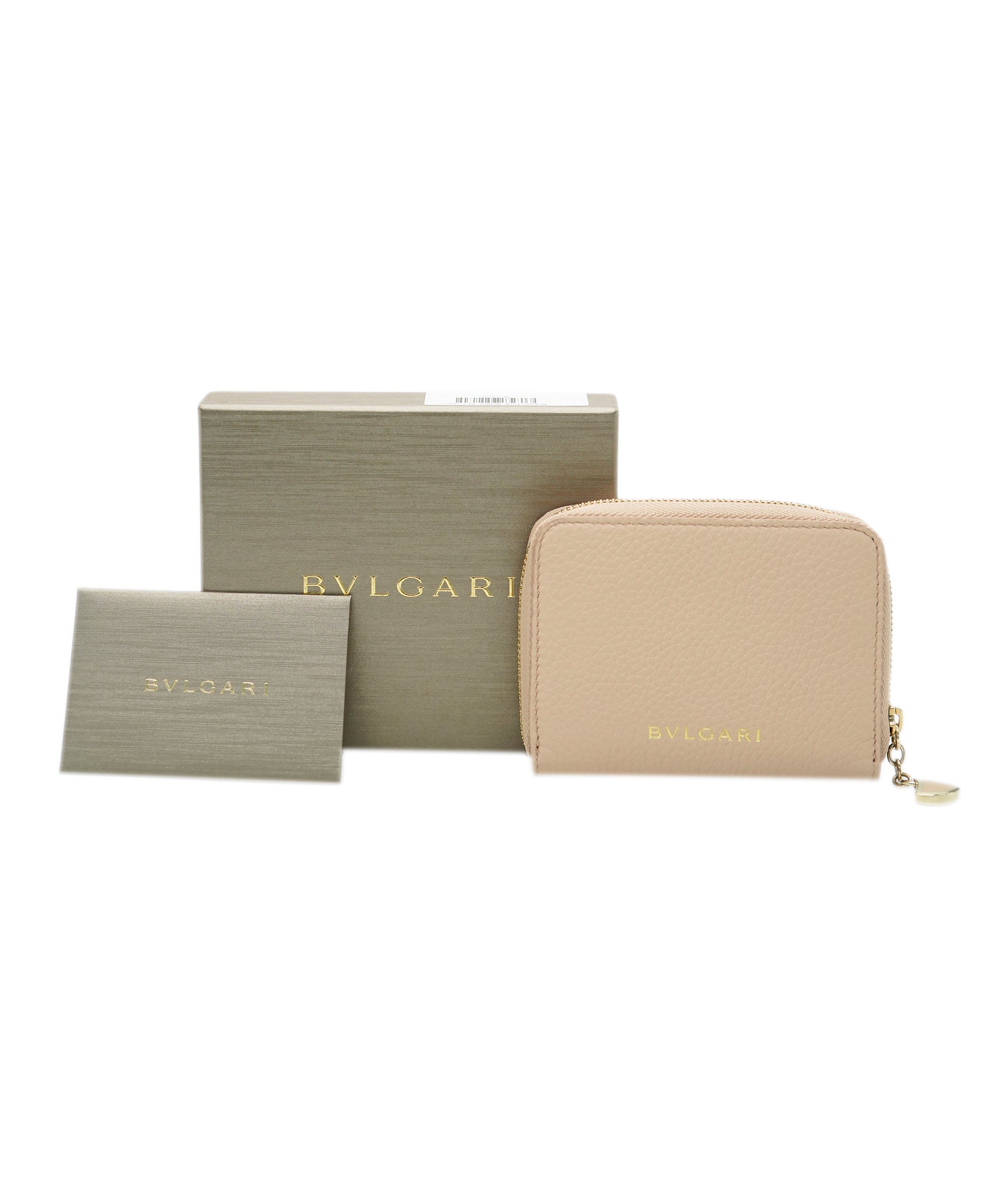 Bulgari Bvlgari Light Pink Zip Compact Wallet  ALC1627