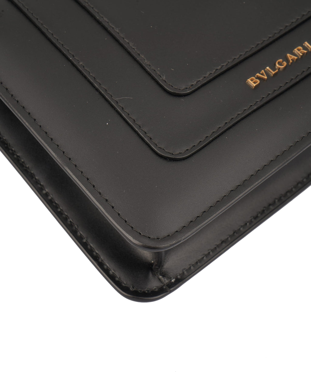 Bulgari Bvlgari Black Smooth Calfskin Serpenti Forever Shoulder Bag ASC7359