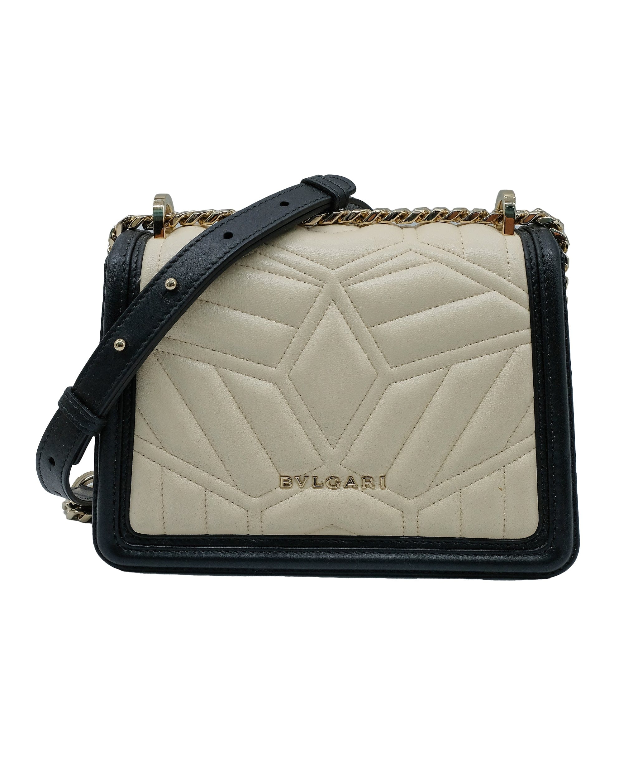 Bulgari Bvlgari Serpenti Black/White Leather bag RJC3743