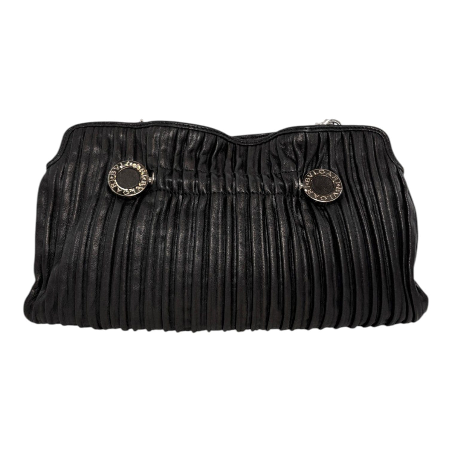 Bulgari Bvlgari Black Leather Chain Bag