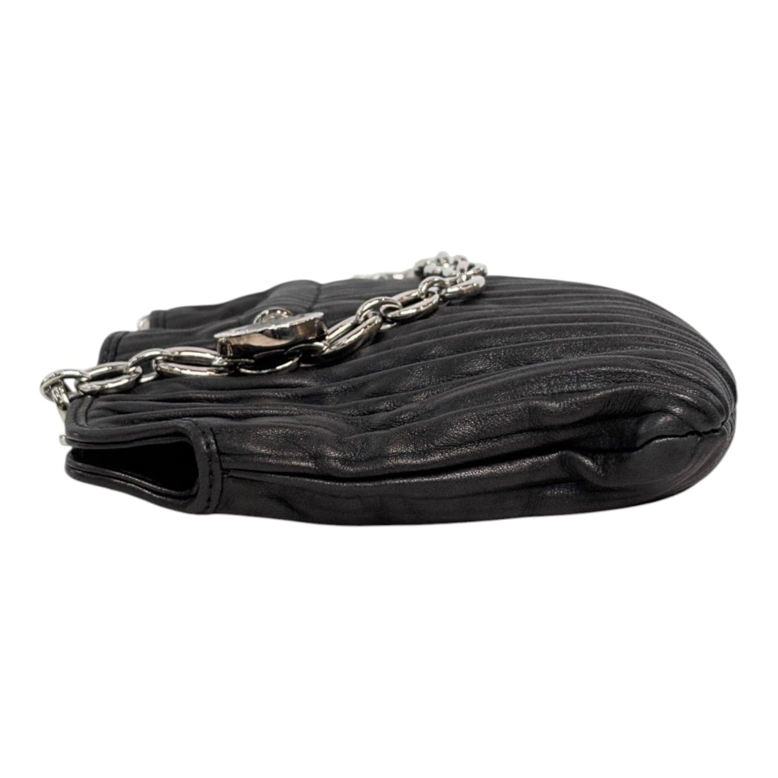 Bulgari Bvlgari Black Leather Chain Bag