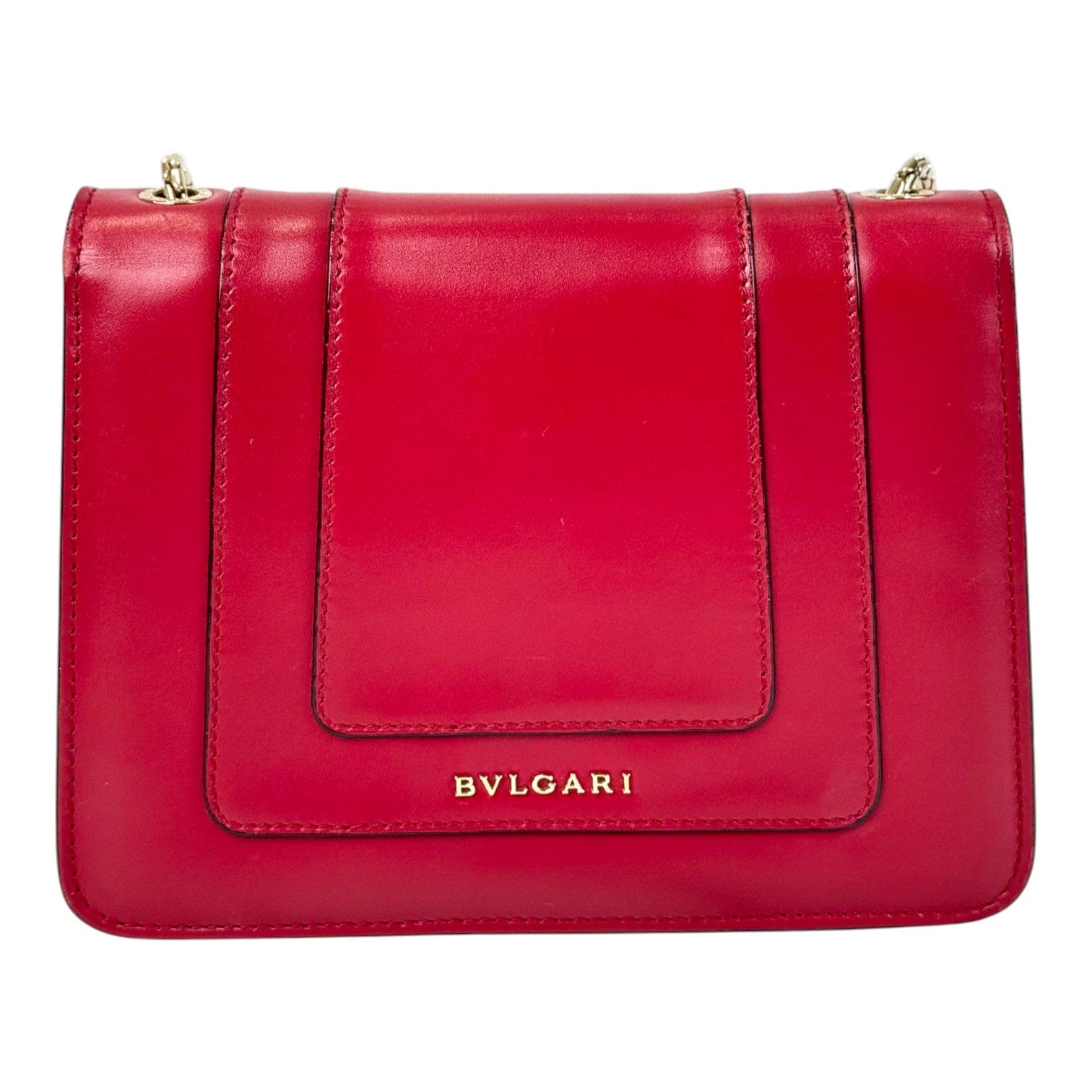 Bulgari Bvlgari Red Mini Serpenti Chain Bag