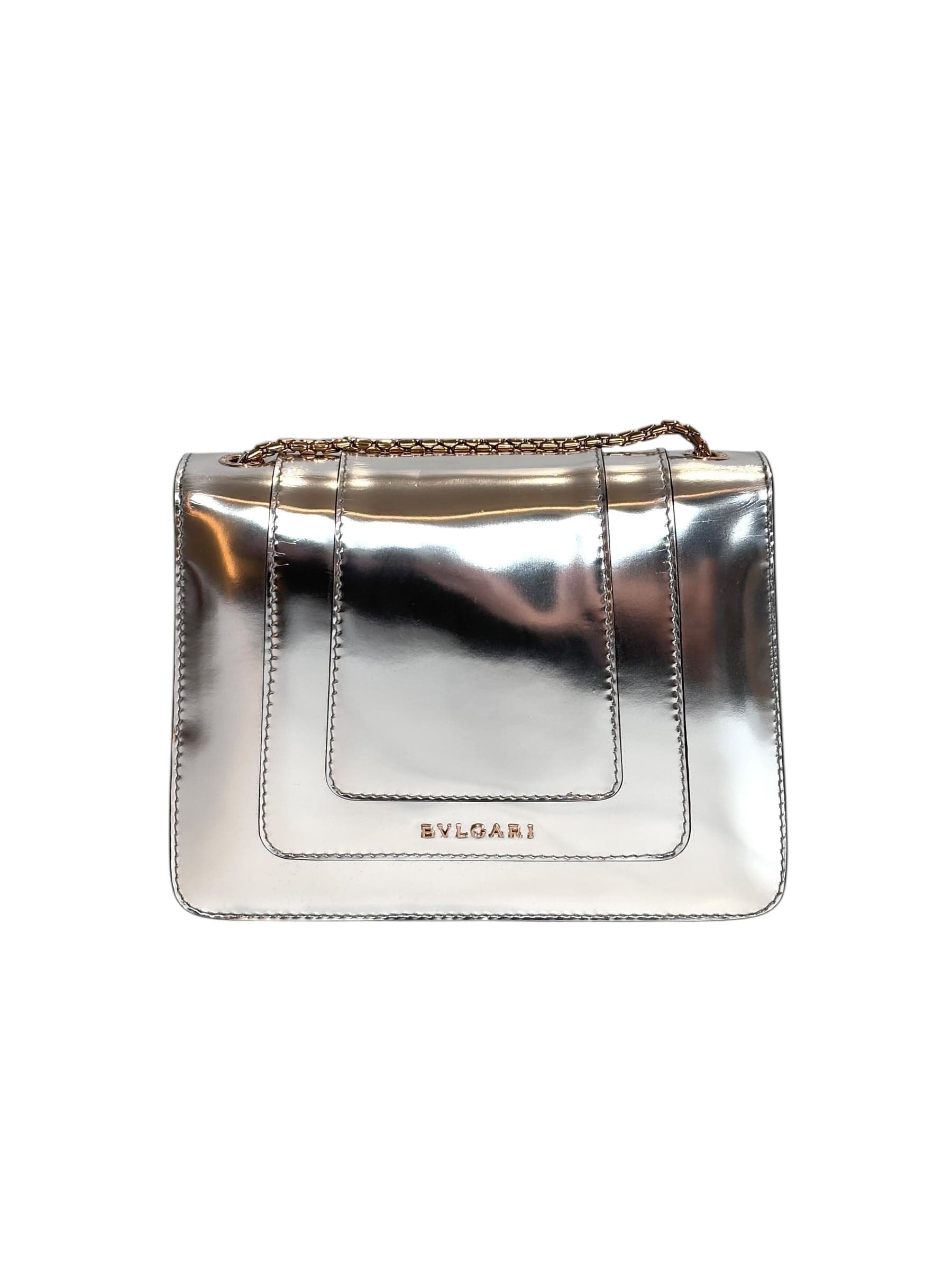 Bulgari Bvlgari Serpenti Bag Cross Body in Silver