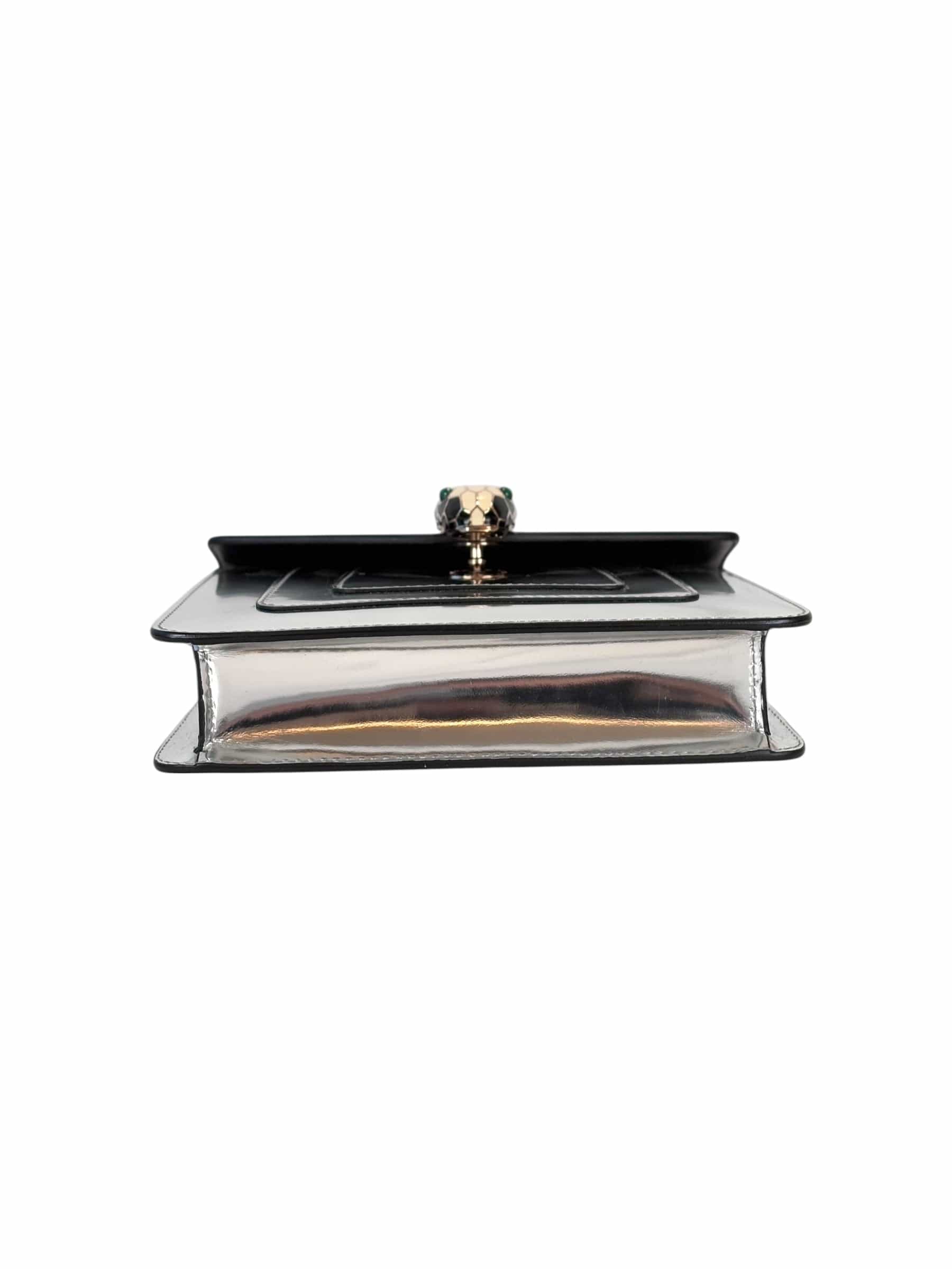 Bulgari Bvlgari Serpenti Bag Cross Body in Silver