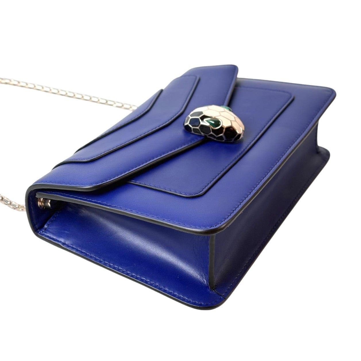 Bulgari Bvlgari Serpenti Bag Cross Body Small Blue Calfskin