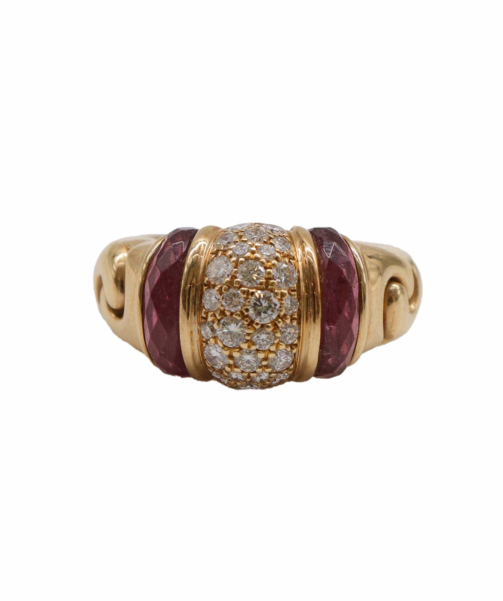 Bulgari Bvlgari Pink Tourmaline Diamond Ring DXBS2506