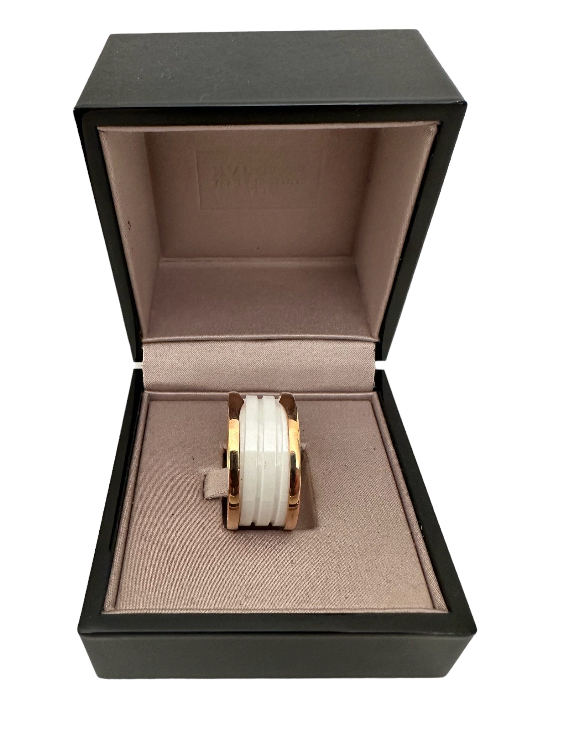 Bulgari Bulgari B.Zero1 Ring with White Ceramic Size 62