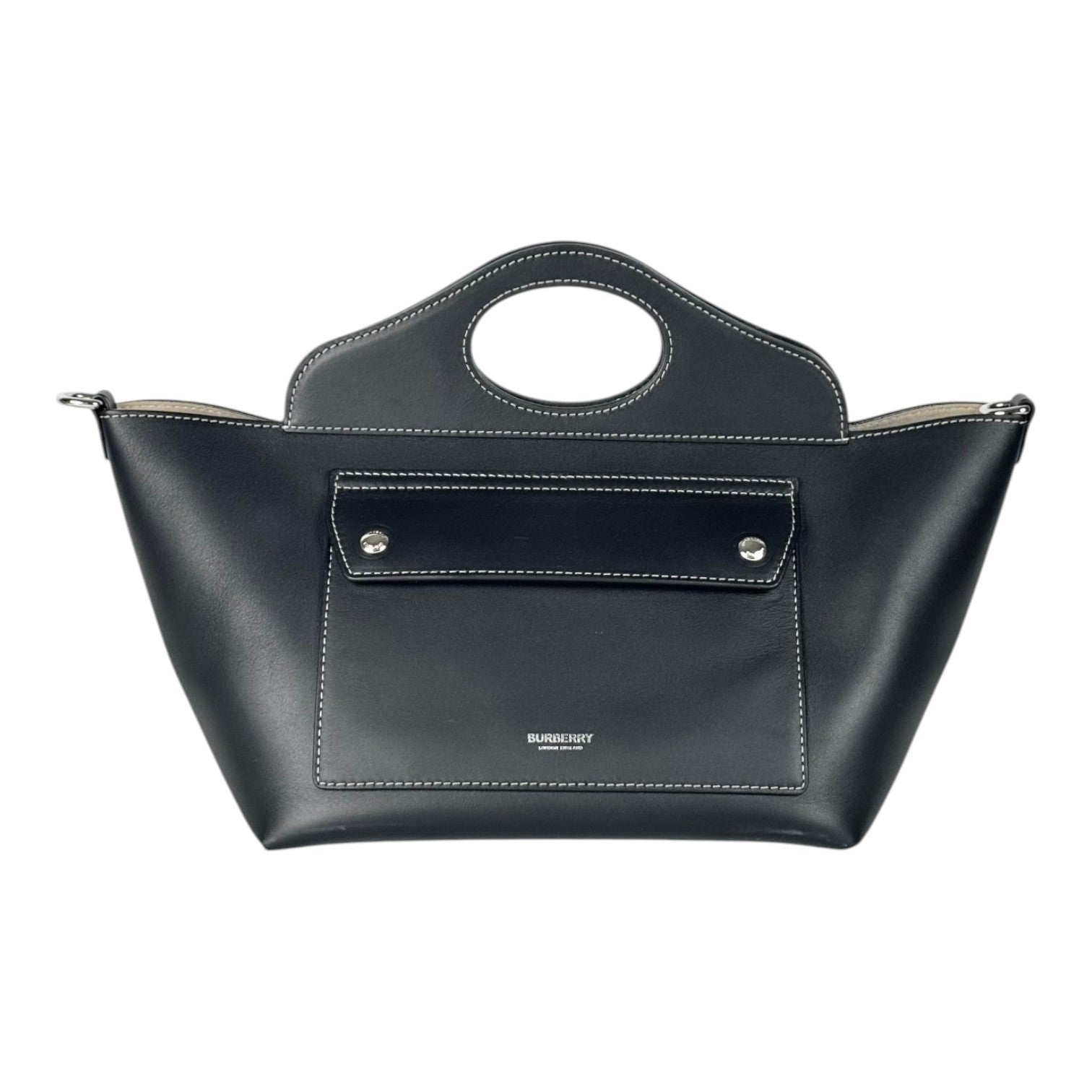 Burberry Burberry Small Black Soft Calfskin Pocket Bag