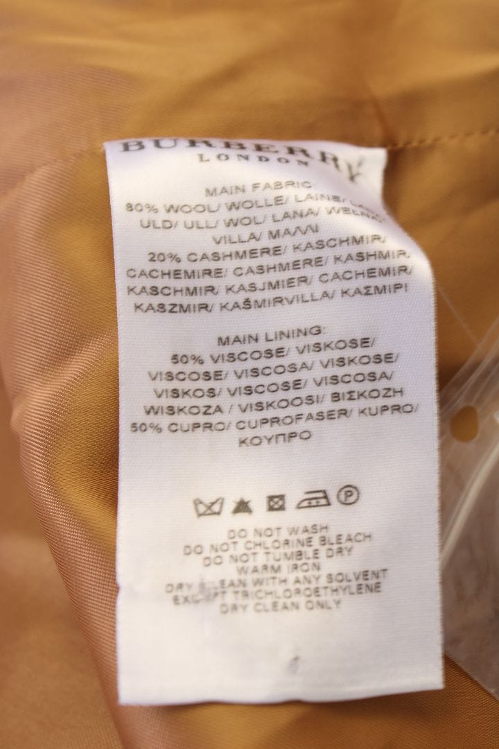 Burberry Burberry L/S Pea Jacket Camel Beige L