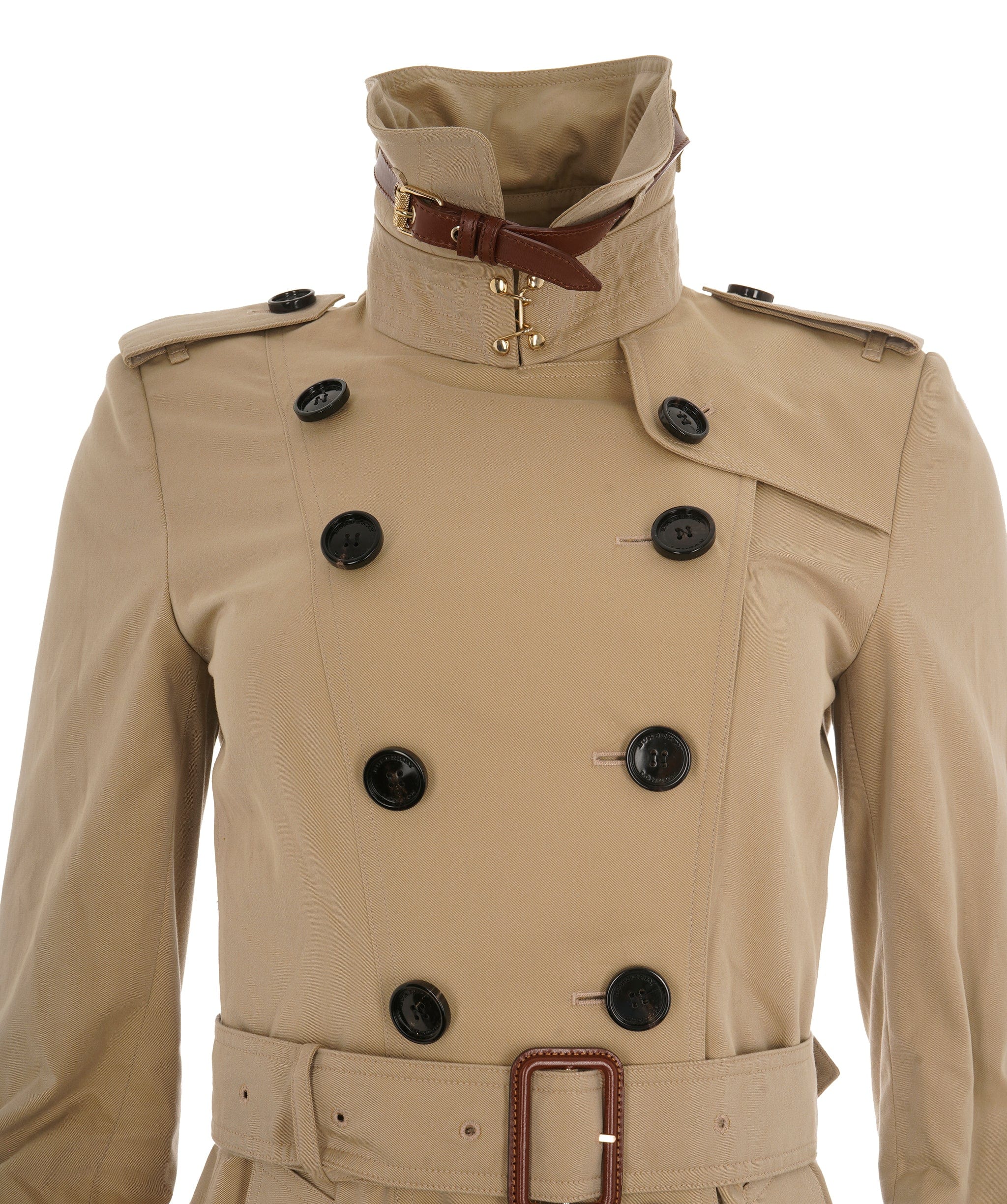 Burberry Burberry Leather Belt Trench Coat  ALC2649