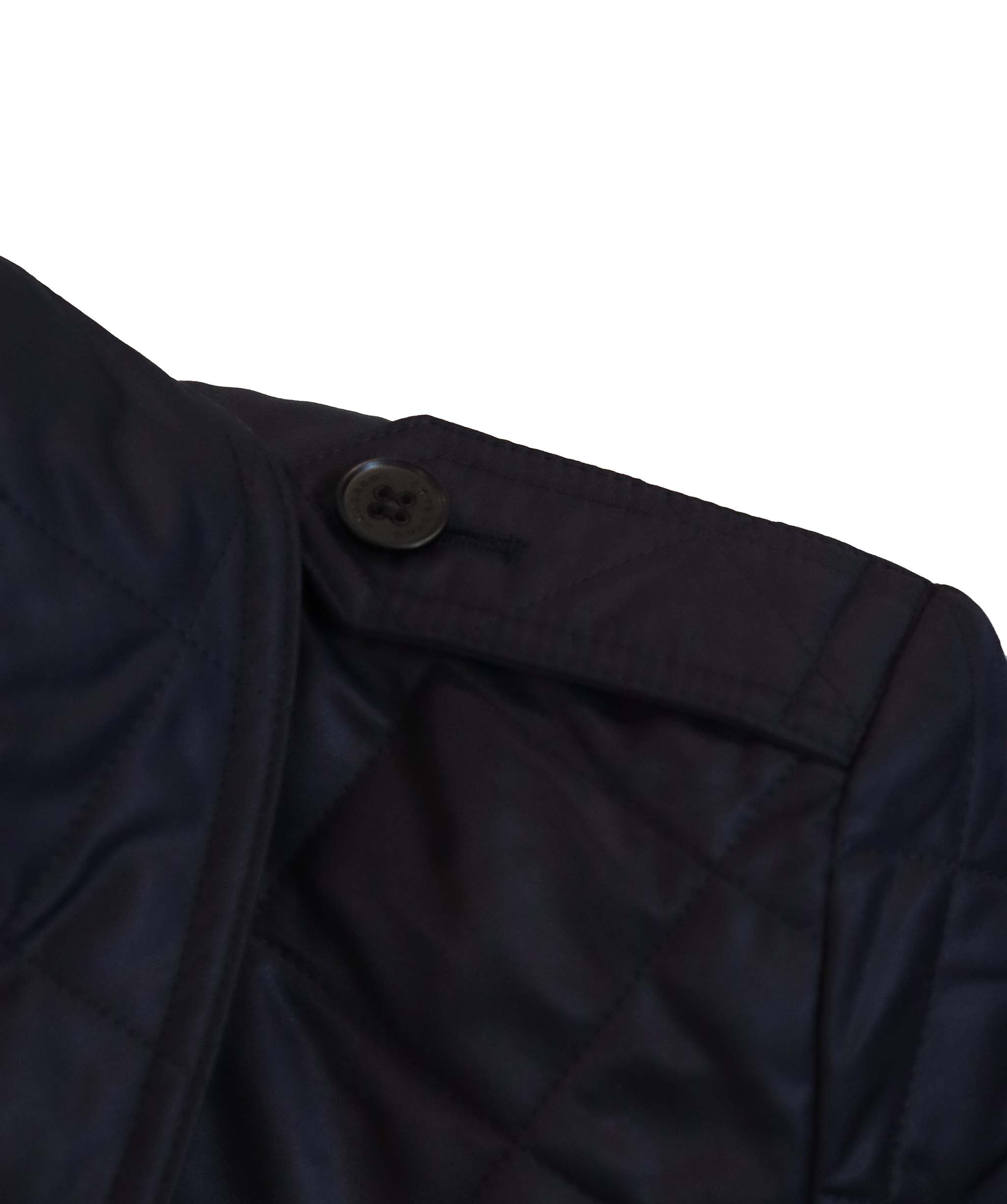 Burberry Burberry Quilted Navy Barbour Jacket With Tags  AGC3020