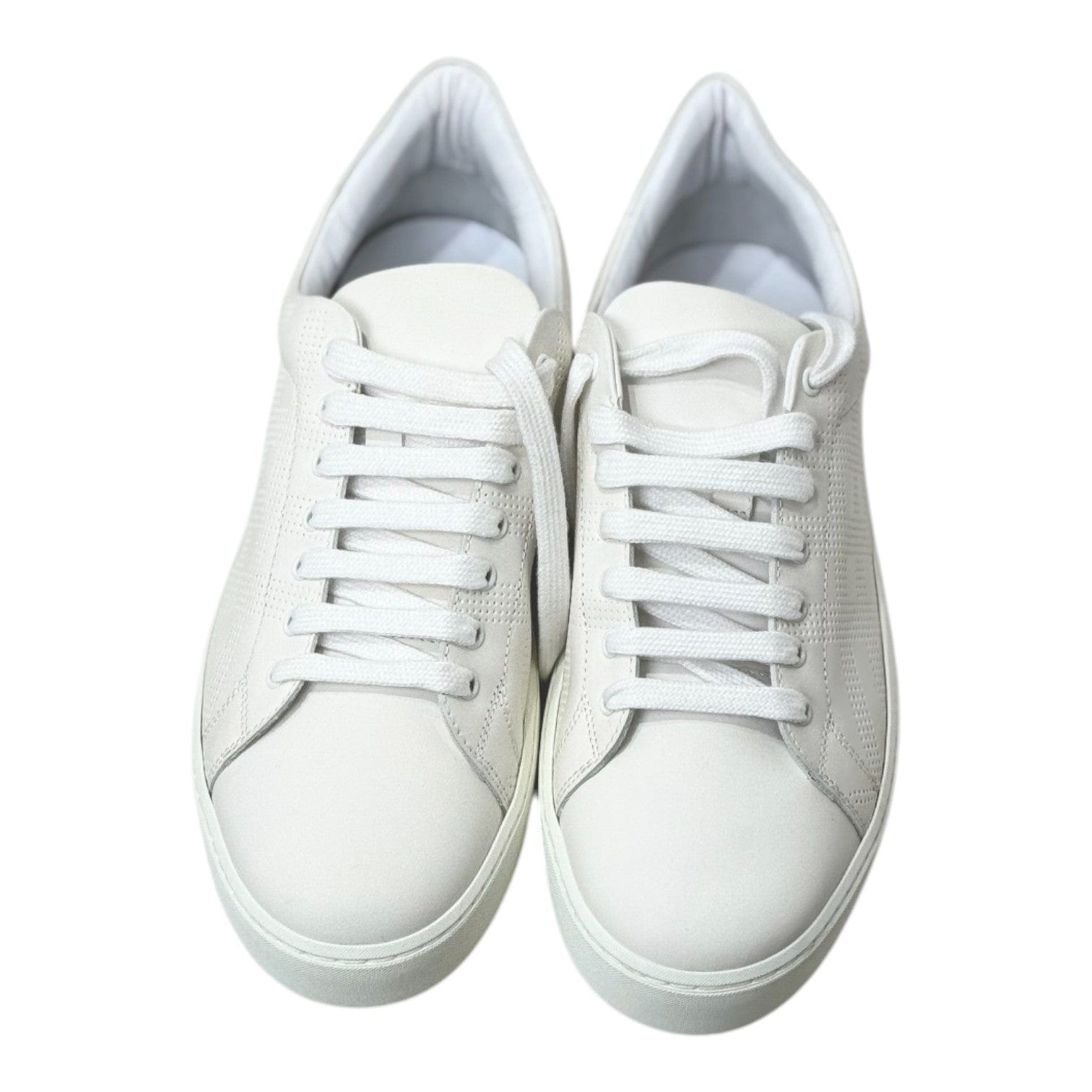 Burberry Burberry White Leather Sneaker Shoes #38