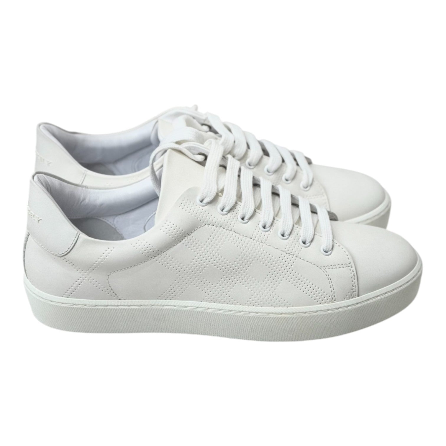 Burberry Burberry White Leather Sneaker Shoes #38