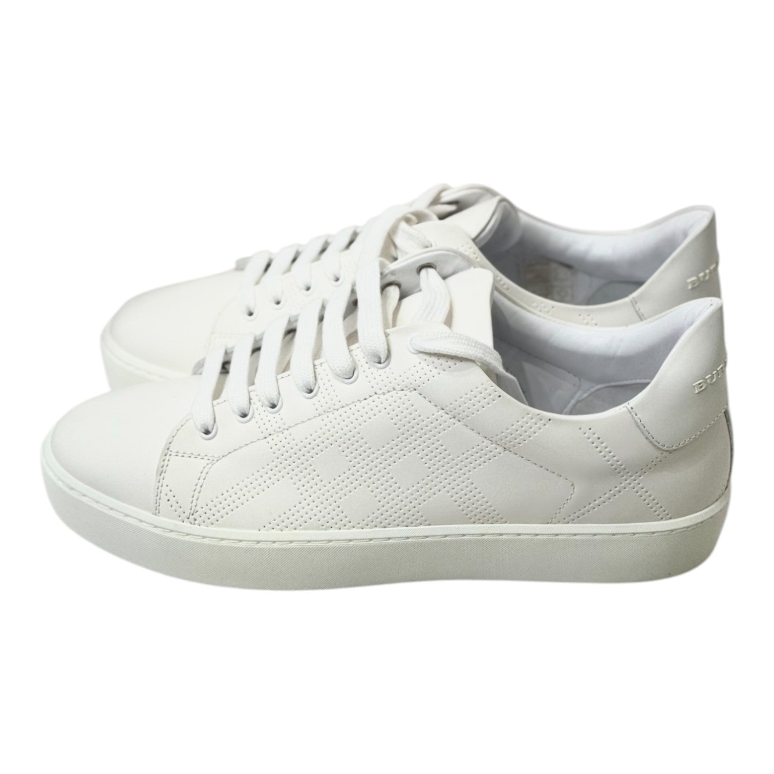 Burberry Burberry White Leather Sneaker Shoes #38