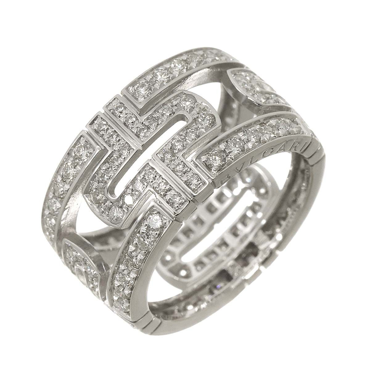 BVLGARI BVLGARI Parentesi Diamond Ring 18K White Gold 750 size53 6-6.25(US) 90299621