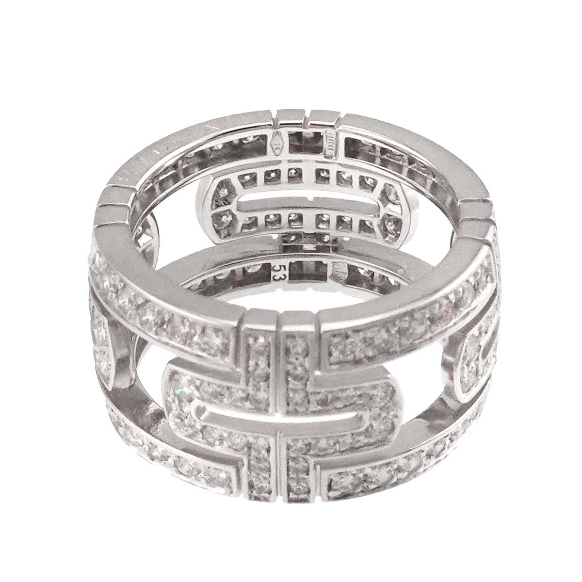BVLGARI BVLGARI Parentesi Diamond Ring 18K White Gold 750 size53 6-6.25(US) 90299621