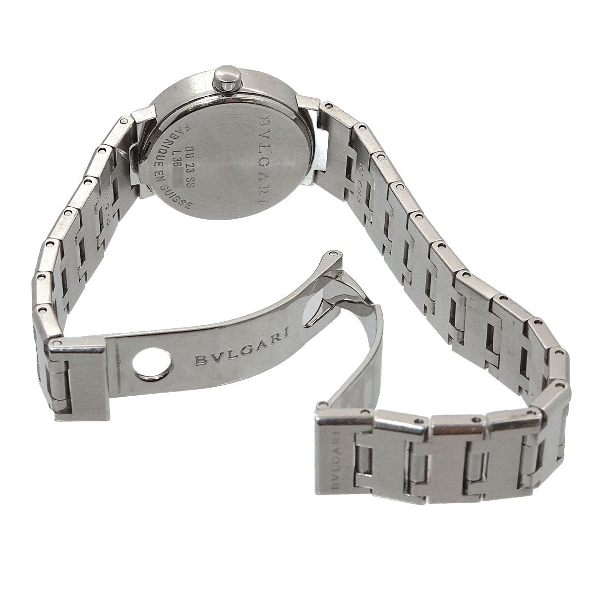 BVLGARI BVLGARI BVLGARIBVLGARI BB23SS 12P Diamond Quartz Silver Dial Ladies 90310603