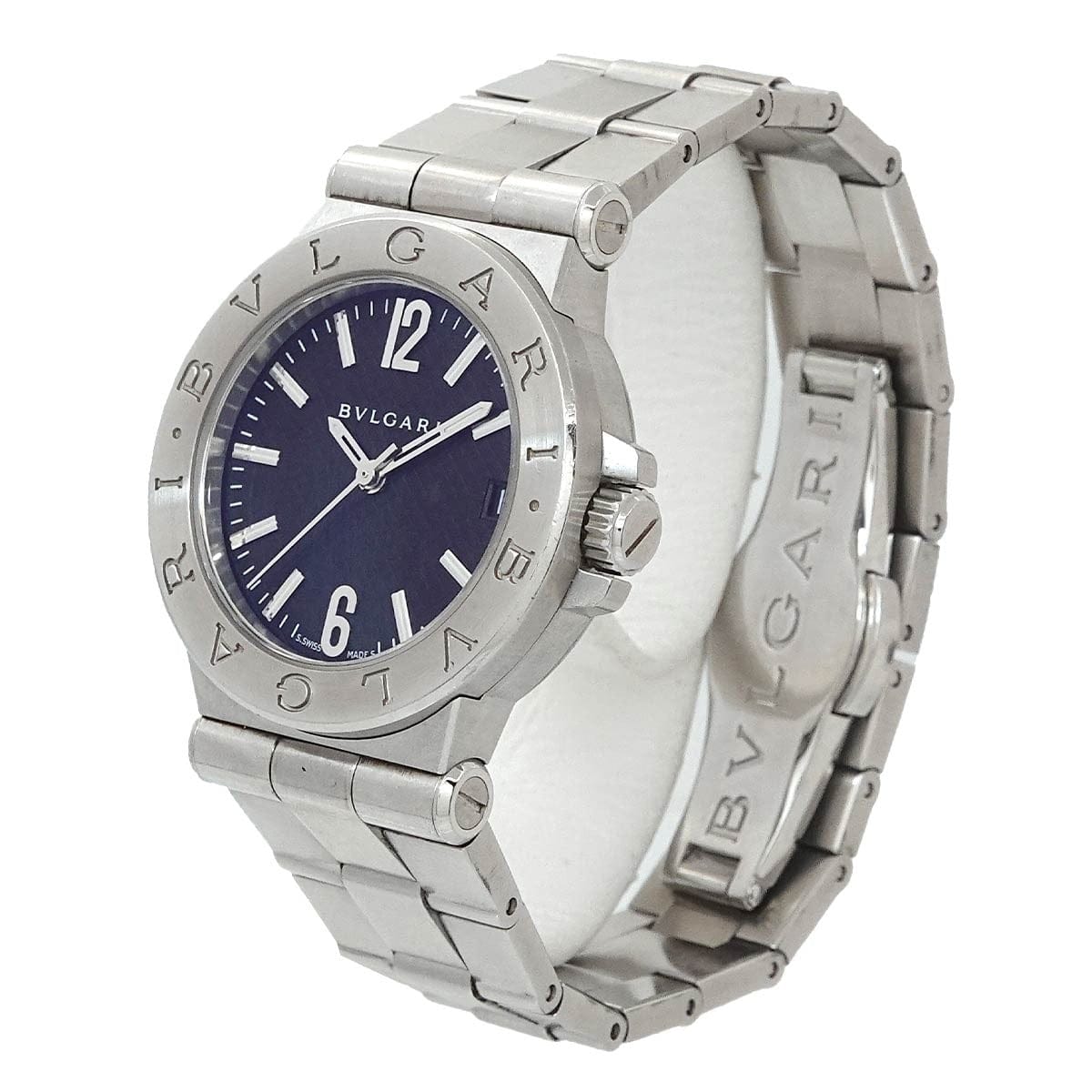 BVLGARI BVLGARI Diagono DG29S Date Quartz Black Dial Ladies Watch 90311068