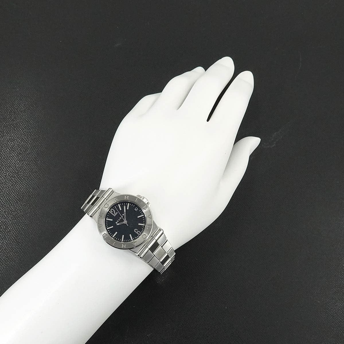 BVLGARI BVLGARI Diagono DG29S Date Quartz Black Dial Ladies Watch 90311068