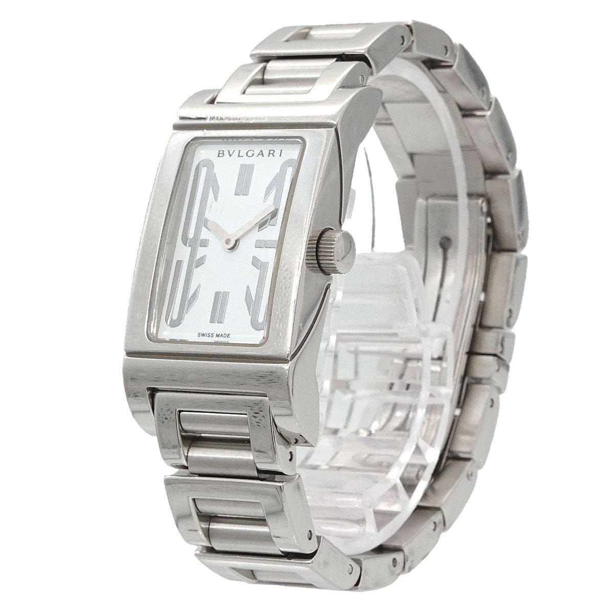 BVLGARI BVLGARI Rettangoro RT39S Quartz White Dial Ladies Watch 90317031