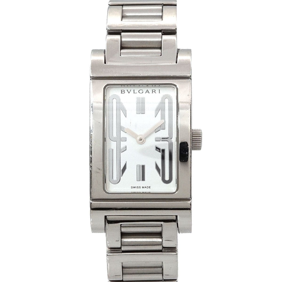 BVLGARI BVLGARI Rettangoro RT39S Quartz White Dial Ladies Watch 90317031