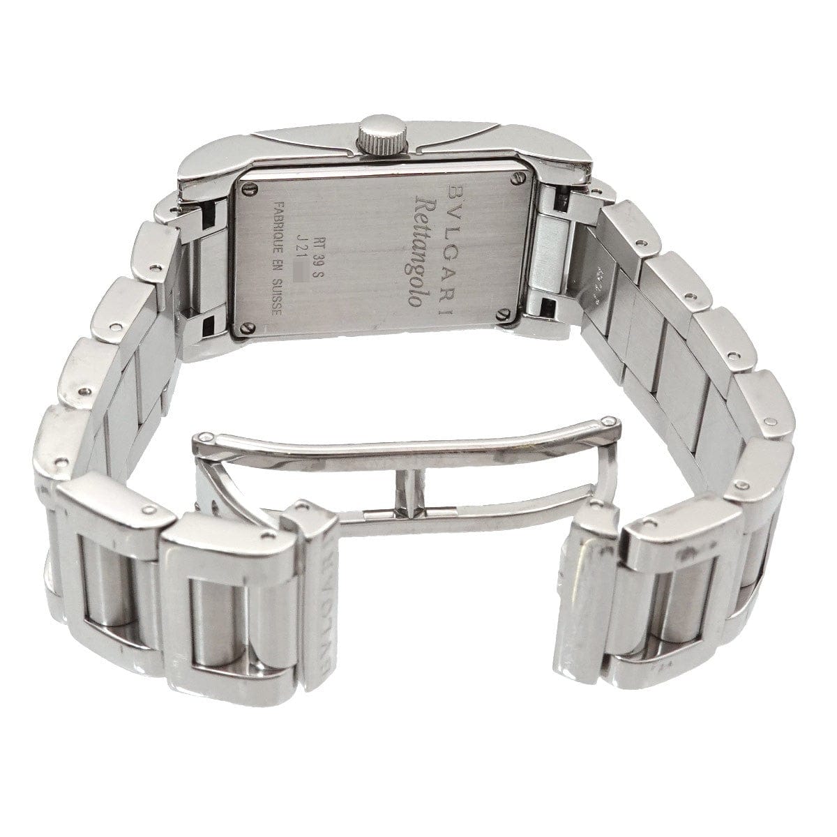 BVLGARI BVLGARI Rettangoro RT39S Quartz White Dial Ladies Watch 90317031