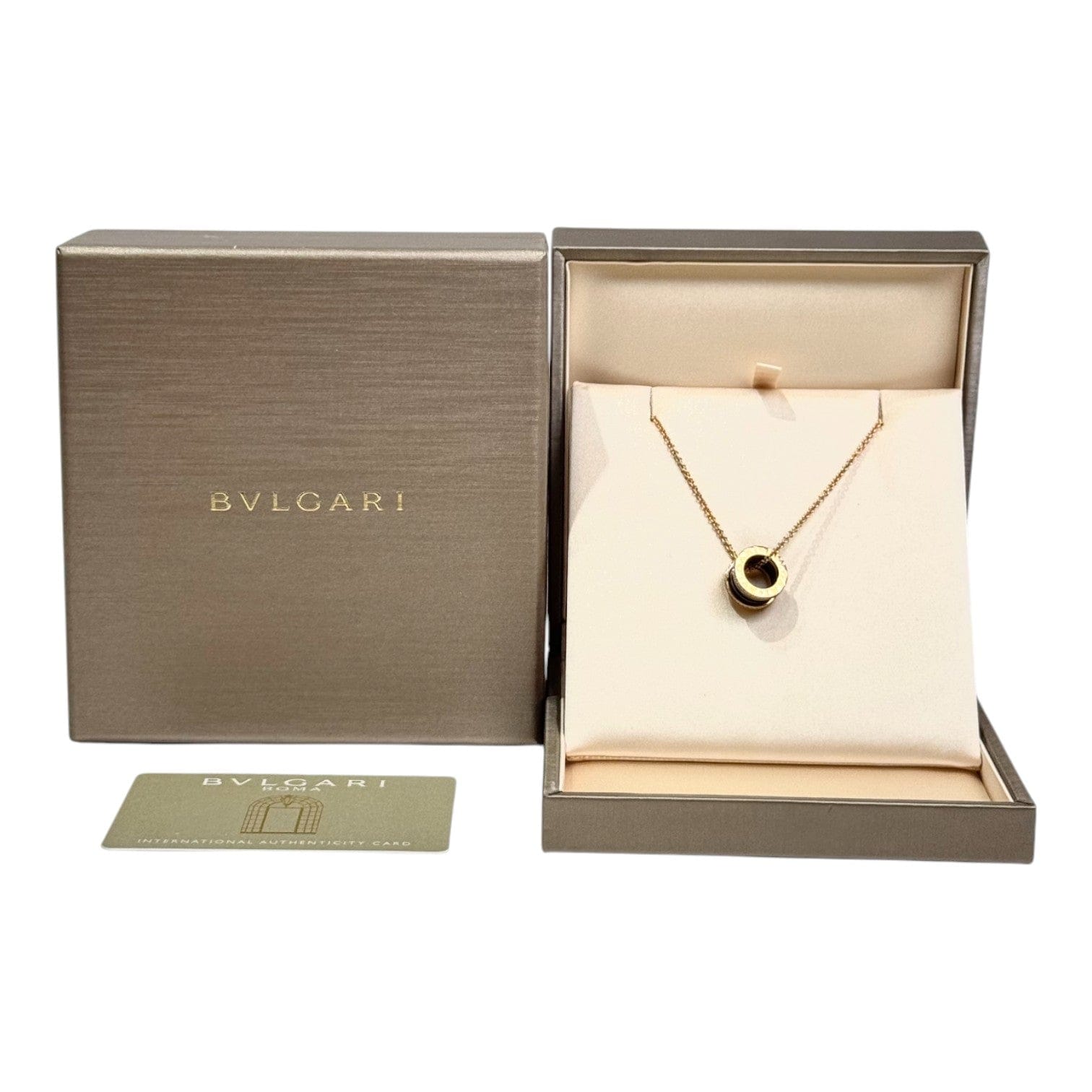 Bvlgari Bvlgari B Zero1 Necklace Black Ceramic & Diamonds
