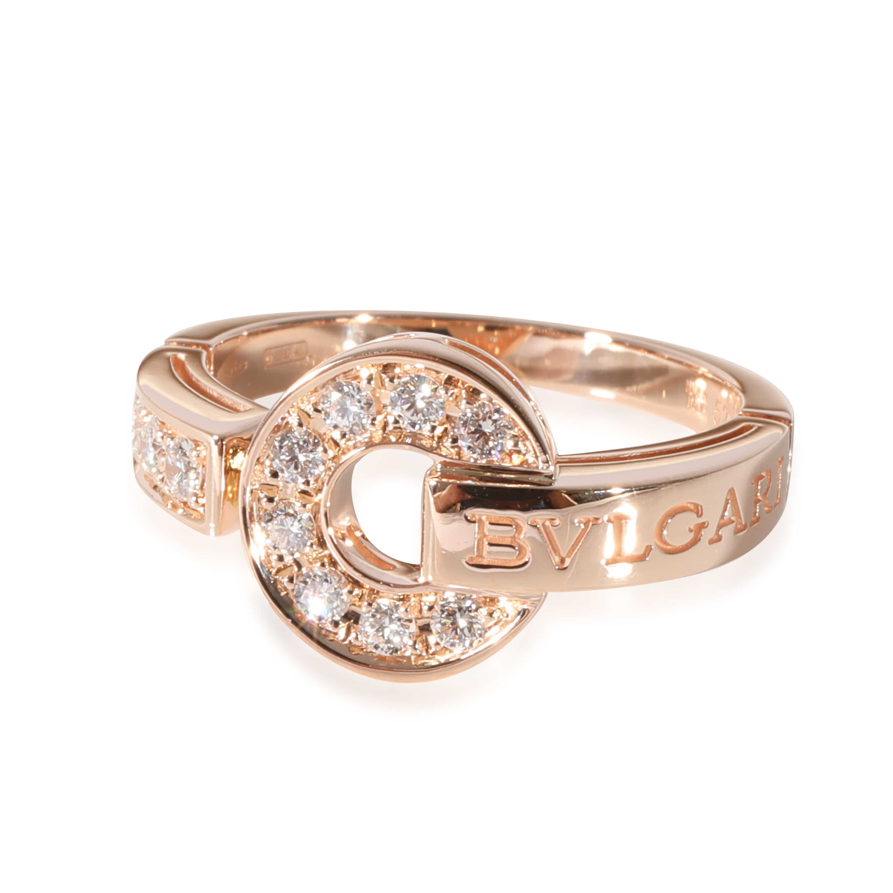 BVLGARI BVLGARI Bvlgari Bvlgari Diamond  Ring in 18k Rose Gold 0.28 CTW