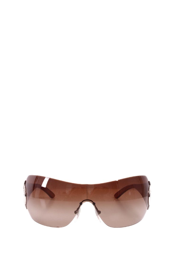 Bvlgari Bvlgari Crystal Detail Sunglasses Brown