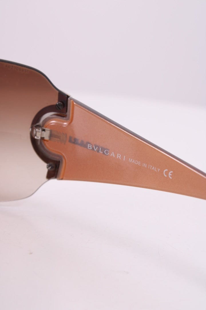 Bvlgari Bvlgari Crystal Detail Sunglasses Brown