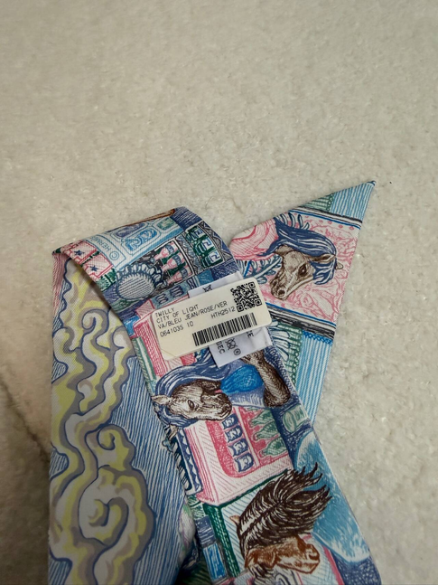 Hermès Twilly Scarf - Aqua Marine Fantasy