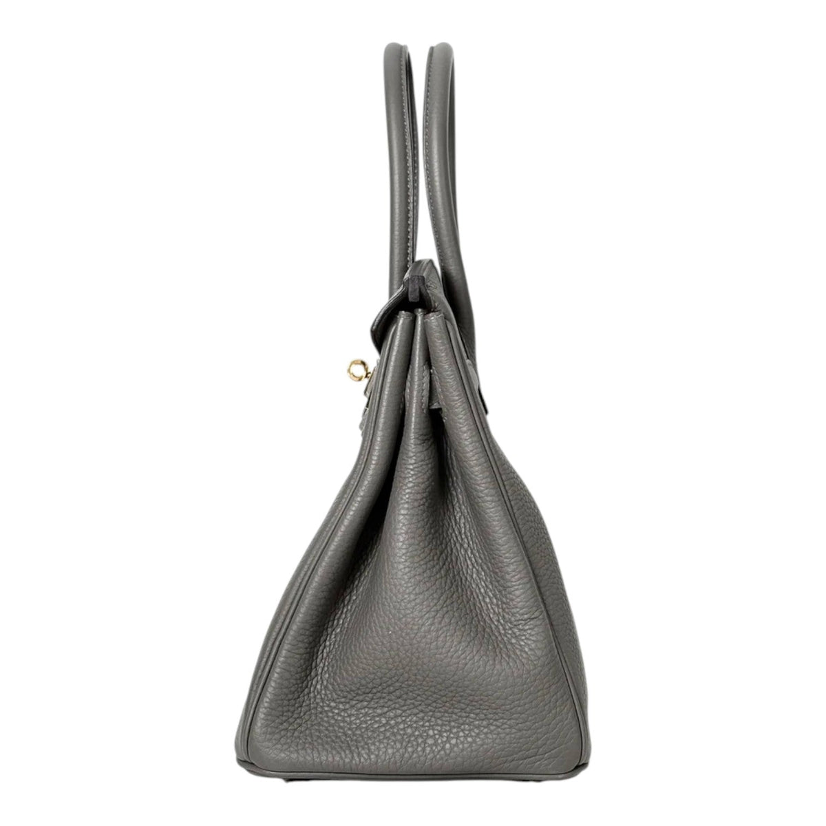 Hermes Birkin 30cm Bag in Togo Gris Meyer with GHW - Full Set