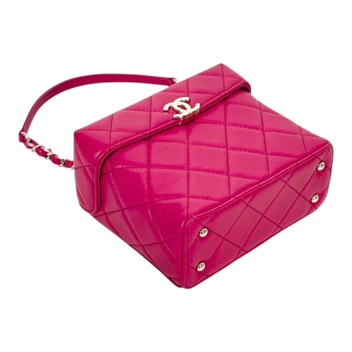 Chanel Pink Vanity Box Bag in Lambskin