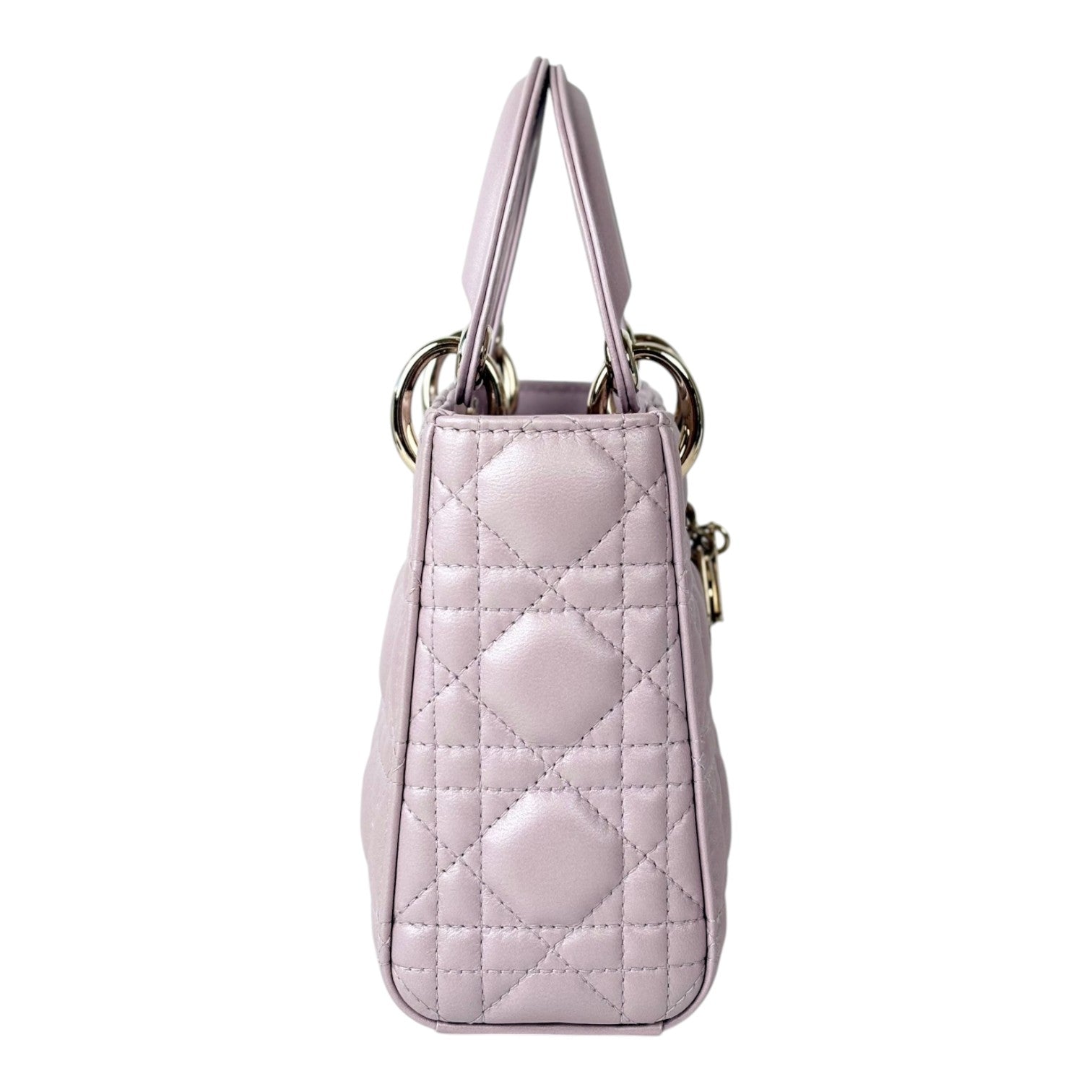 Dior Pink Metallic Mini Lady Dior Bag