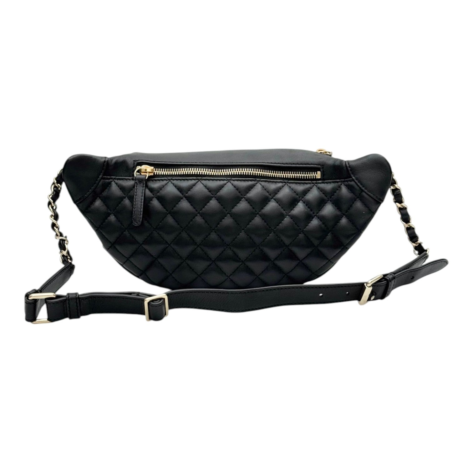 Chanel Black Bumbag with Gold Hardware