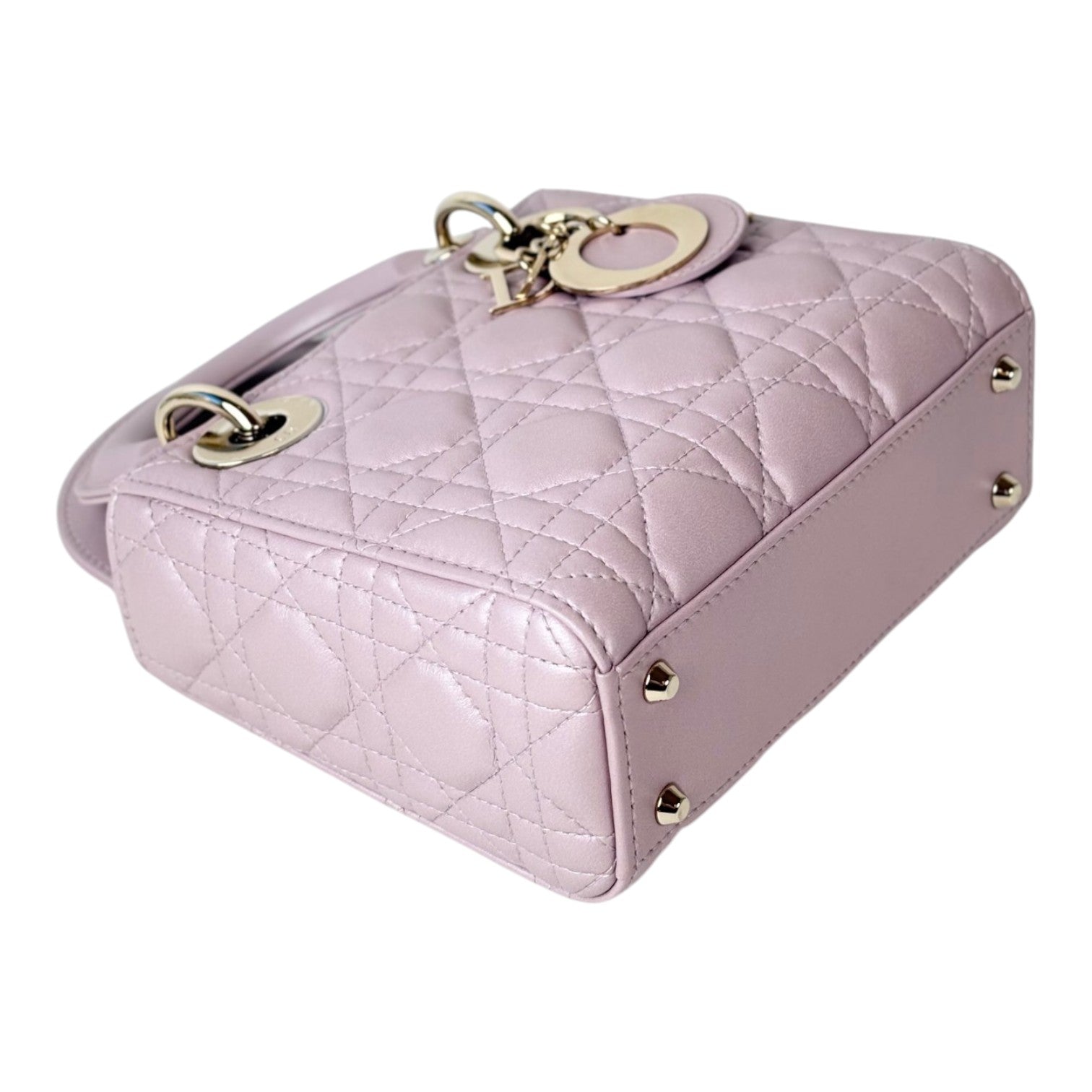 Dior Pink Metallic Mini Lady Dior Bag