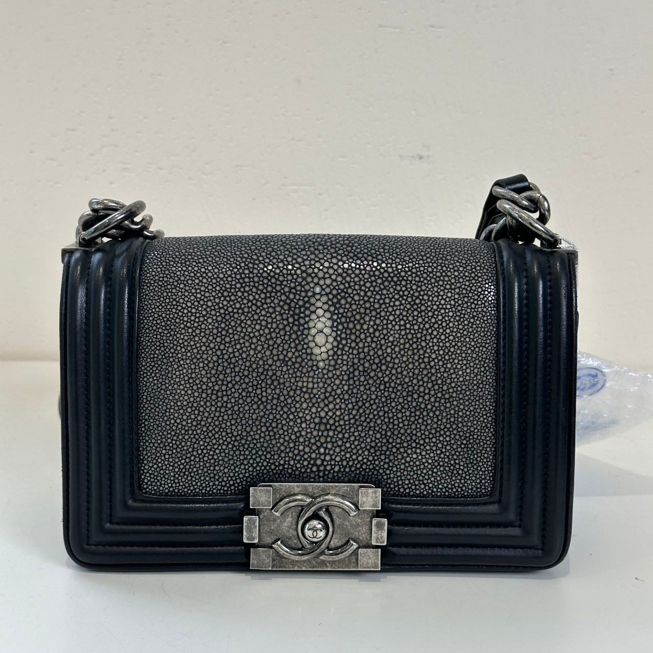 Chanel  Galuchat Stingray Mini Boy Flap