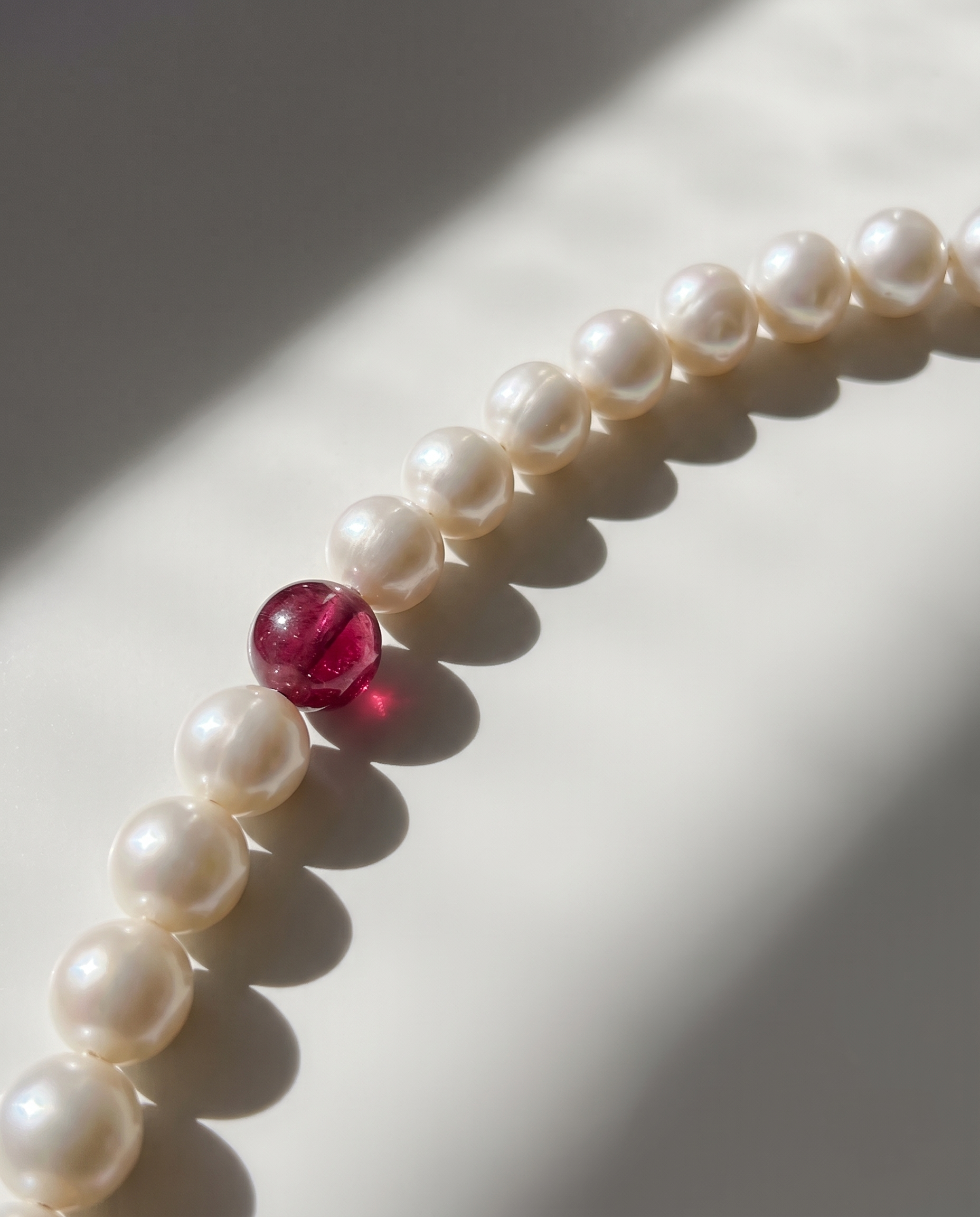 Caesura Pearl Rubellite Bracelet
