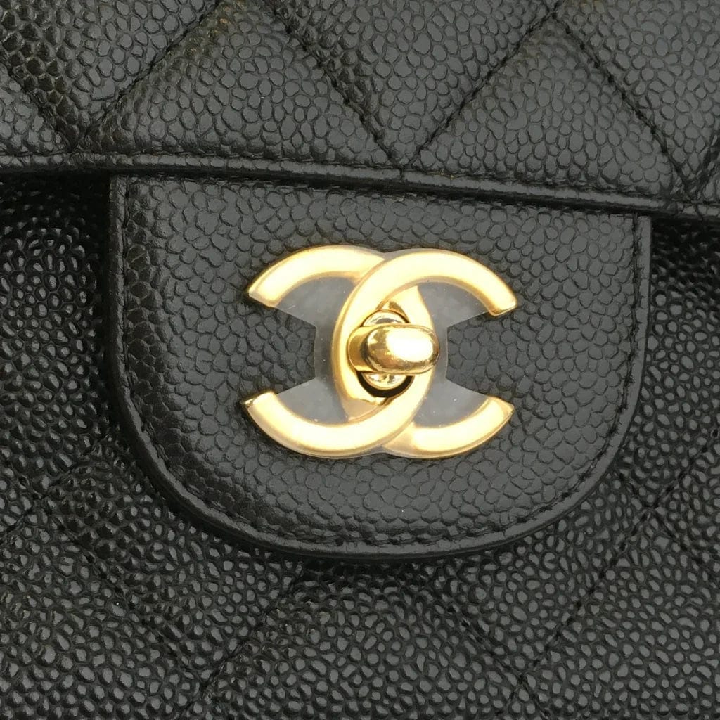 Calgary Chanel Classic Flap Jumbo Black Caviar