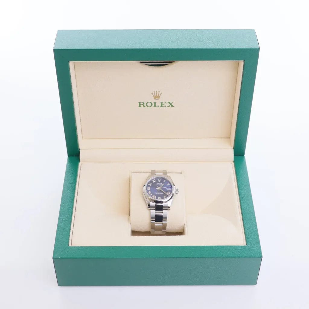 CAN Rolex Datejust 31 Bright Blue Roman Numerals