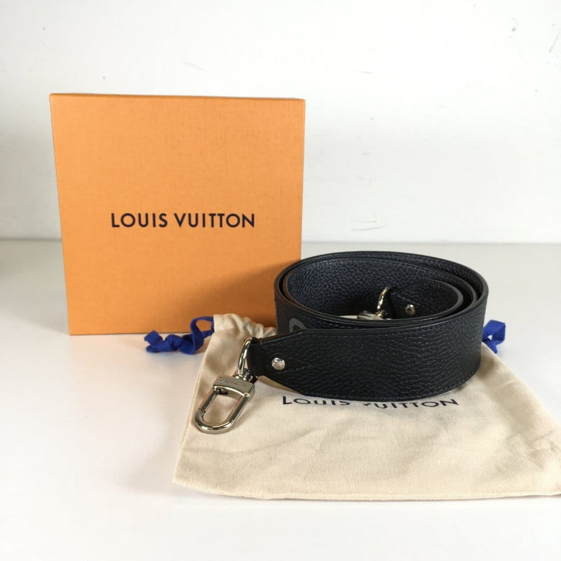LOUIS VUITTON Taurillon Bandouliere Shoulder Strap Blue 1135474