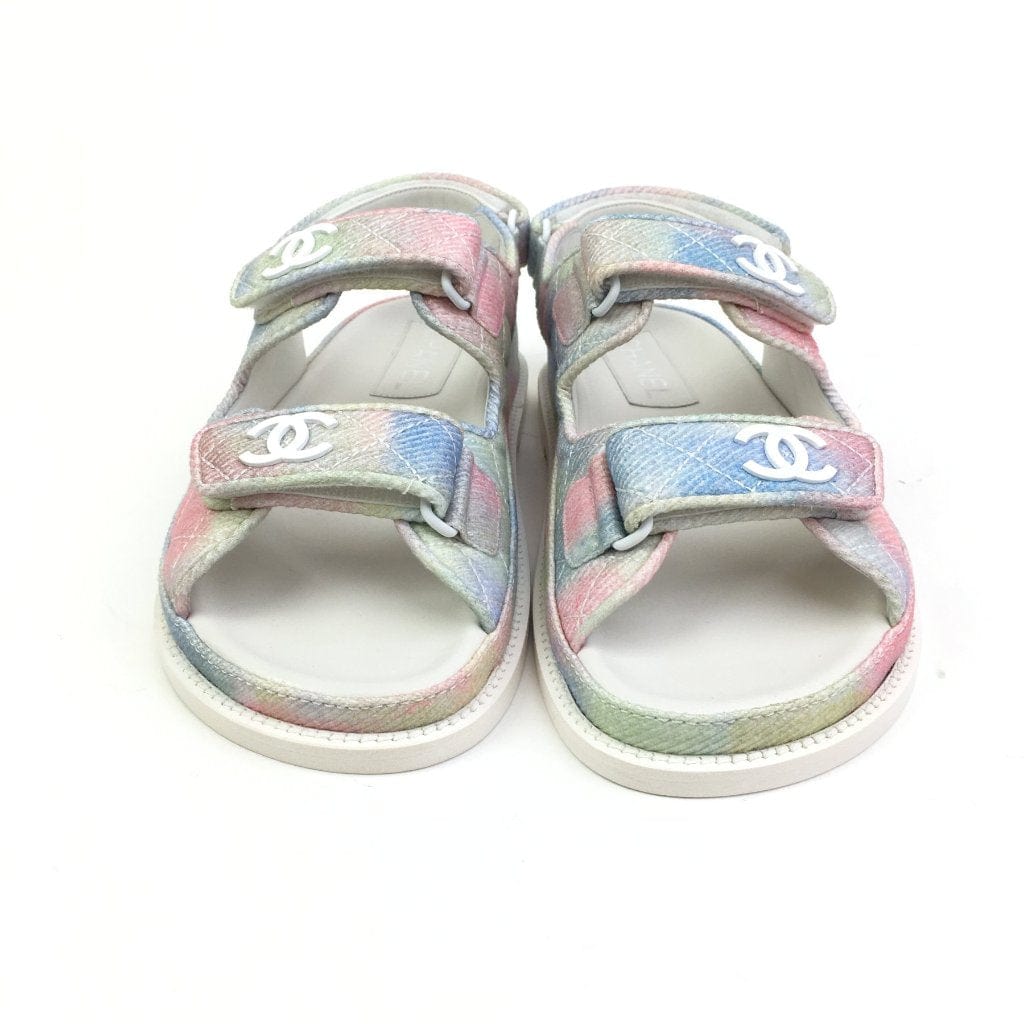 Canada Chanel Rainbow Dad Sandals Sz 37.5