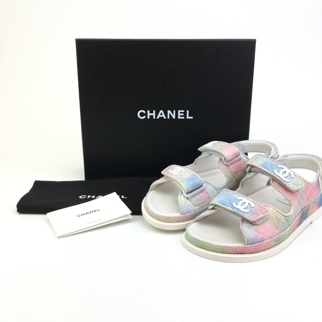 Canada Chanel Rainbow Dad Sandals Sz 37.5